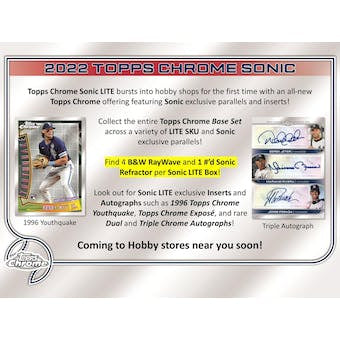 2022 Topps Chrome Sonic Lite Box